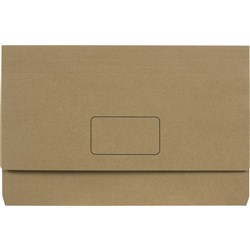 Marbig Enviro Document Wallets Foolscap 100% Recycled Kraft Pack Of 10