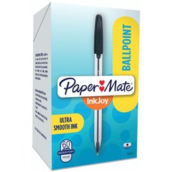Papermate Inkjoy 100 Ballpoint Pen 1.0mm Black Box of 60