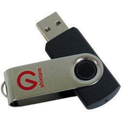 Shintaro 64GB Rotating Pocket USB 2.0 Black