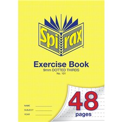 Spirax 101 Exercise Book A4 48 Page 9mm Dotted Thirds