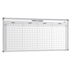 Visionchart Magnetic 4 Term School Planner Whiteboard 2400 x1200mm