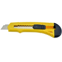 Italplast Cutting Knife General Purpose 18mm Yellow and Black
