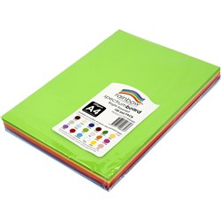 Rainbow Spectrum Board A4 220 gsm Bright Assorted 100 Sheets