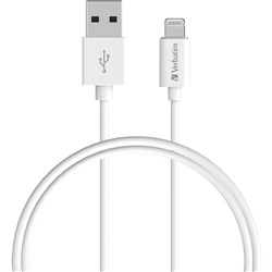 Verbatim Charge & Sync Lightning Cable 1 Metre White