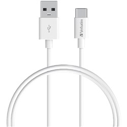 Verbatim Charge & Sync USB-C Cable 1 Metre White