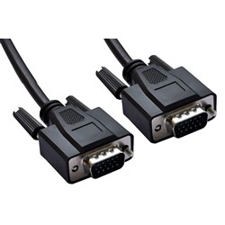 Astrotek VGA Monitor Cable 15 Pin Male To Male 2 Metre Black