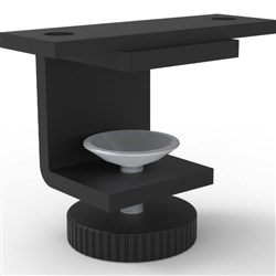 Rapidline SHUSH30+ Screen Desk Mounted Clamp Black Set Of 2