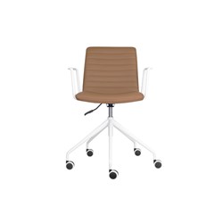 Rapidline Pixel Breakout Room Chair With Arms White Legs Amber PU Leather Seat