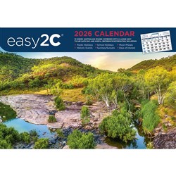 Easy -2C Wall Calendar A4 Month To View Scenic Australia