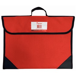 Writer Library Bag 390W x 285mmH Nylon Red With Black Reinforced Corners