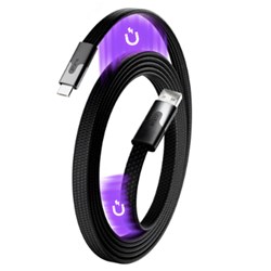 Statik MagStack Slim USB-A To USB-C Cable 1 Meter Black