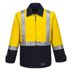 Huski Flame Resistant Bluey Jacket Extra Large Yellow And Navy