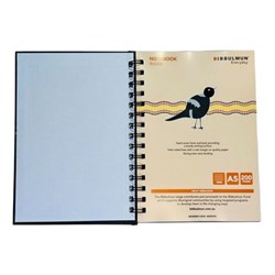 Bibbulmun Hardcover Notebook A5 Ruled 200 Page Black