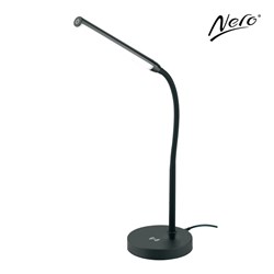 Nero LED Lamp With Wireless Charging Flexi Black