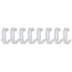 Fellowes Wire Binding Combs 11mm 34 Loop 100 Sheet Capacity White Pack Of 100