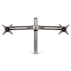 Fellowes Lotus Dual Monitor Arm Silver