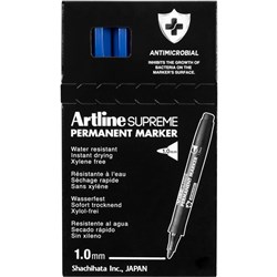 Artline Supreme Permanent Marker Bullet 1mm Blue