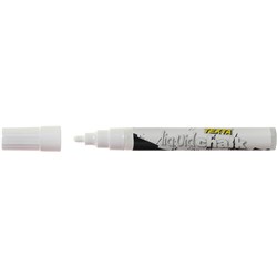 Texta Liquid Chalk Marker Wet Wipe Bullet 4.5mm White