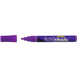 Texta Liquid Chalk Marker Wet Wipe Bullet 4.5mm Purple