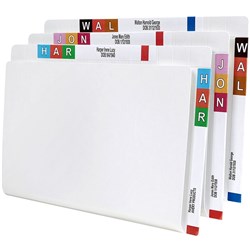 Avery Lateral Shelf Files Twin Tab Foolscap Extra Heavy Weight White Box Of 100